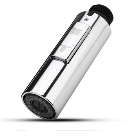 Embout Robinet Cuisine de Rechange DouchetteTête de Robinet Amovible Universelle G1/2 Acier Inoxydable SUS304（galvanoplastie）