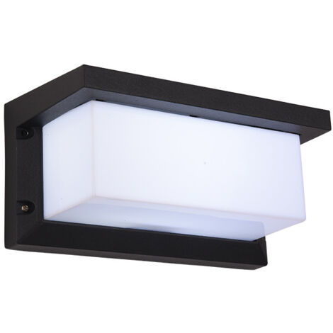 Applique Murale Extérieur Moderne LED 18W Étanche IP65 En Aluminium Anthracite Eclairage Décoration Lumière, blanc chaud (1/5)