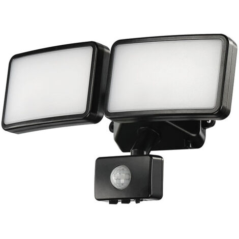 20W Lampe de Sécurité Etanche à Détecteur de Mouvement, Projecteur Spot LED Extérieur et Intérieur Orientable, IP65 Blanc Froid 6000K 1600LM, Mode Auto pour Garage, Entrée, Escalier et Jardin (1/5)