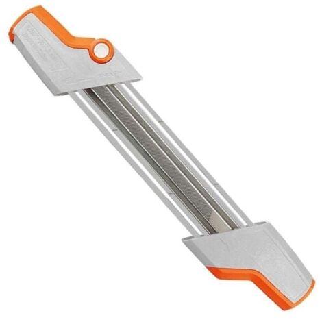 Porte-lime 2 en 1 pour chane de trononneuse 0.325 4,8 mm -blanc