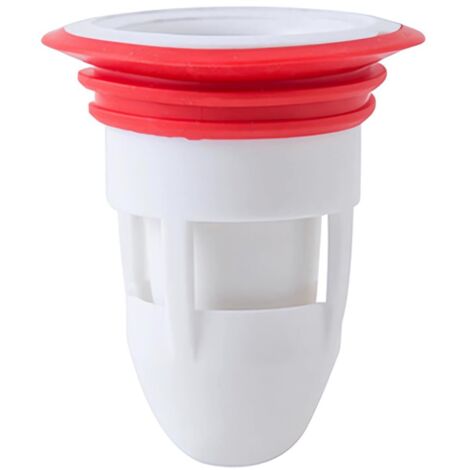 Clapet anti-refoulement de sol de douche, valve de vidange unidirectionnelle anti-odeur pour cuisine et salle de bain (blanc) (1/5)