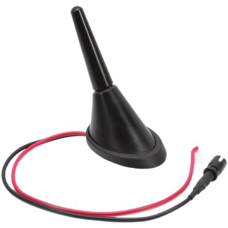 Antenne de Toit à Tige Courte 3cm Base d'antenne 2 Prises Amplificateur 16V Set pour véhicules universels, Non original