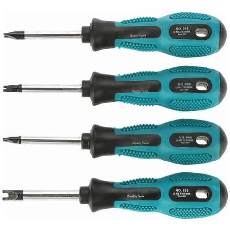 Jeu de Tournevis, U Fourche Type Tournevis 4pcs / Set Tournevis U-Fourche Tournevis Magnétique Tournevis à Fente trousse d'Outils à Main Multi-Fonctions (1/5)