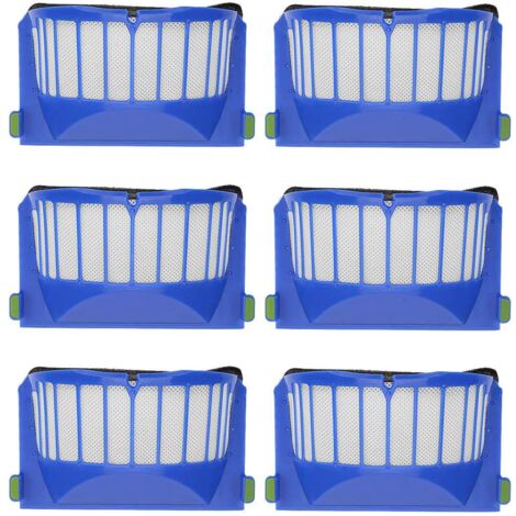 Lot de 6 filtres de Rechange compatibles avec Les aspirateurs iRobot Roomba série 600 605 610 620 630 650 660 (1/5)