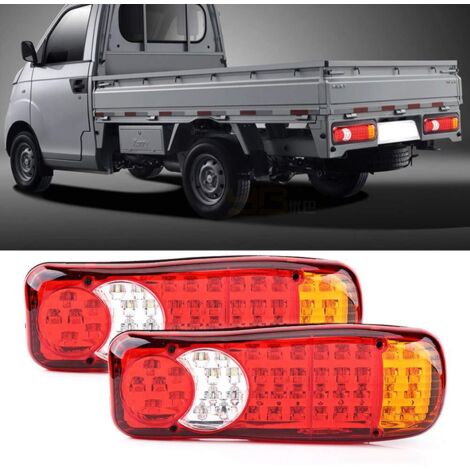 pour rear tail light truck paire de 12V 46 LED voiture camion van RV feux arrière feu stop stop indicateur clignotant