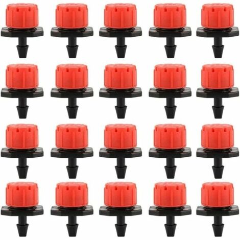 100PCS Goutteurs Irrigation Goutte Goutte dripper, Buses de Gicleurs metteur Jardin, Arrosage Goutte Goutte Automatique 360 Rglable (1/5)