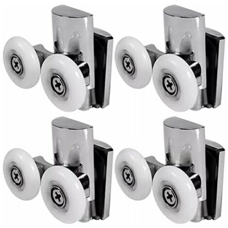 Nazalus-Vente chaude-Roulettes de Porte de Douche,23 mm Roues De Porte de Douche en Haut ou en Bas (1/5)