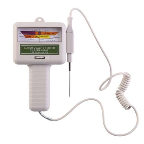 Testeur de Qualite de l'eau, pH mètre, portatif testeur de pH mètre de chlore piscine contrôle spa moniteur de qualité de l'eau (1/4)