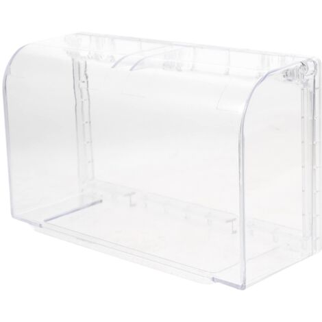1Pièce Couvercle de Prise Électrique Étanche Double-position Boîte de Protection Adhésive Transparente Cache-prises Aux Éclaboussures pour Cuisine Salle de Bain et Autres (1/5)