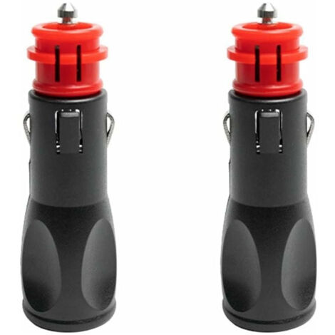 Prise allume cigare male,Adaptateur male allume cigare,Prise Fiche Male Allume Cigare,Fiches pour adaptateurs d'allume-cigare européens 12V - 2PC (1/5)