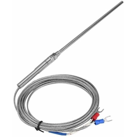 Sondes de capteur de thermocouple, contrôleur de température Capteur de thermocouple haute température de type K (3 m) (1/5)