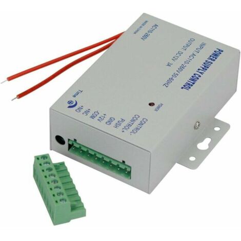 VURAHOME - AC 110-240V à DC12v 3A 36w Alimentation Power Supply Control pour Système de Contrôle d'accès à la Porte Alimentation (1/5)