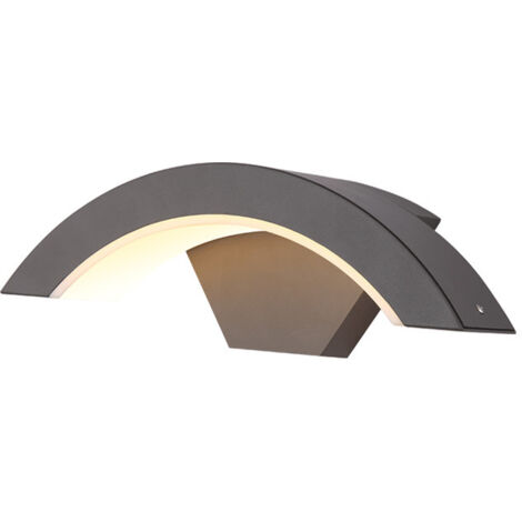 Applique Murale Extérieur Avec détecteur de movement 18W LED SMD 3000K Blanc Chaud Applique lumière murale étanche IP65 aluminium/Luminaire de porche terrasse jardin 29.5cm