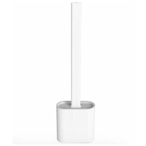 TOILET BRUSH : Brosse WC Ultra Hygiénique en Silicone Flexible Blanc
