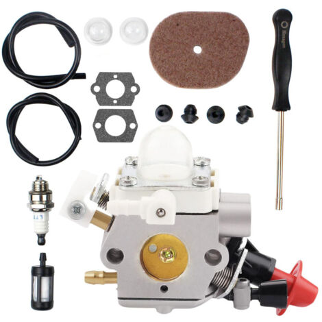 Carburateur pour Stihl FS40 FS40C FS50 FS50C FS50R FS56 FS56C FS56R FS56RC FC56 FC56R FS70 FS70C FS70R FS70RC FC70 HT56 HT56C HL56K KM56C KM56RC KN56 KN56RC remplace C1M-S267A 41441200608 (1/5)