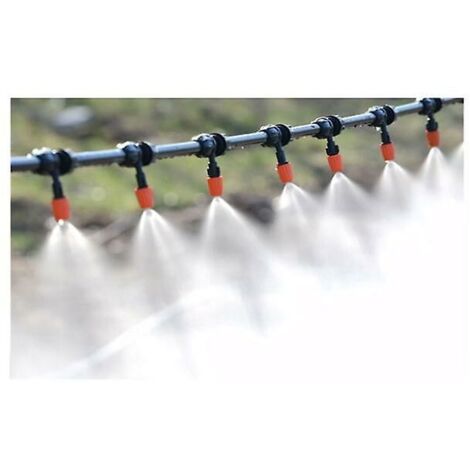 Spray de jardin extérieur, système de refroidissement par atomisation, kit d’irrigation automatique 4/7