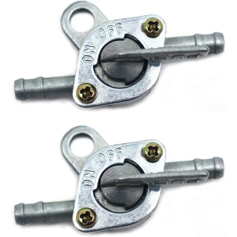 Enowelir Commutateur D'Essence, 2PCS Robinet Essence, Interrupteur de Carburant, Robinet Essence Moto, Commutateur de Robinet de RéServoir, pour Cyclomoteur Moto et Quad avec Fonction de Fermeture (1/4)