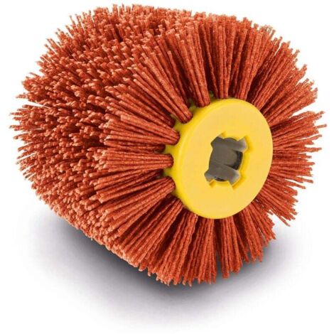 Union – Brosse en nylon pour machine de ragréage MRS1300 – Largeur 100 mm – Diamètre 120 mm – Pour surfaces bois, pierre, métal – Nettoyage et dégraissage efficaces