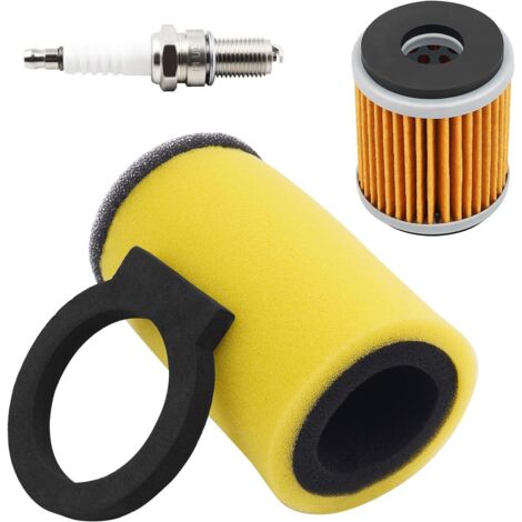 S-giant Kit d'entretien compatible pour Yamaha Big Bear 350, Kodiak 400 4x4 - 1 Filtre à air (1YW-14451-00-00), 1 Filtre à huile, 1 Bougie (1/5)