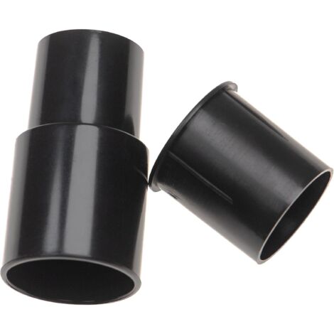 2x Adaptateur d'aspirateur pour buse d'aspirateur, tube d'aspirateur/poignée avec connexion 32 et 35 mm - noir, plastique (1/5)