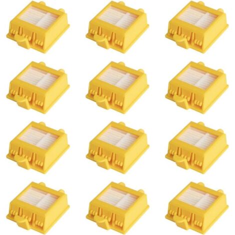 Lot de 12 Filtres Remplacement Pour iRobot Roomba 700 760 770 772 774 775 776 780 782 785 786 790 Rechange kit d'accessoires Compatible pour iRobot ROOMBA serie 700