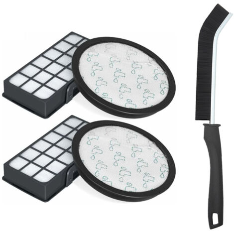 Lot de 2 Filtres HEPA pour Rowenta Silence Force Cyclonic 4AAAA RO7647EA RO7663EA RO7676EA RO7681EA (Modèle RO76xx) Aspirateurs, Filtre de Rechange Accessoires ZR903701 H246 Une brosse supplémentaire (1/5)