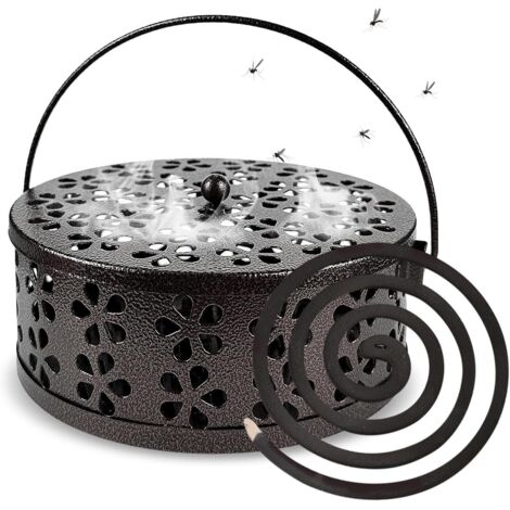 Support Spirale Anti Moustique, Support Spirale Anti Moustique Exterieur, Métal Anti Moustique Spirale, Creux Porte Spirale Anti Moustique Convient pour Maison Camping Jardin