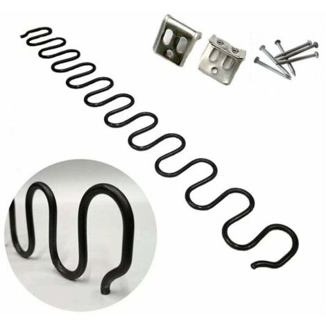Choyclit – Ressorts de rechange pour canapé – Lot de 2 pièces 50cm – Acier au carbone et fer – Fixation solide pour meubles rembourrés