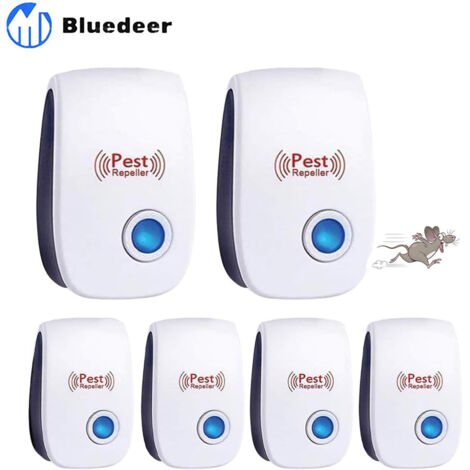 Lot de 6 répulsifs à ultrasons pour Souris - Répulsif à ultrasons pour Souris - Répulsif à ultrasons pour Souris - Répulsif à Souris - Répulsif à moustiques - Répulsif électronique pour parasites (1/5)