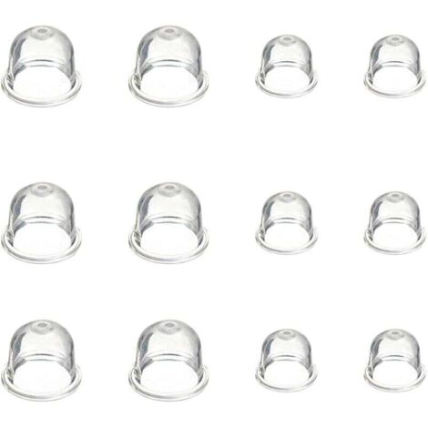12 Pièces Carburateur Amorce Pompe Ampoule 19 mm et 22 mm Poire Pompe Amorcage Accessoires de Carburateur pour Debroussailleuse Tronçonneuse Souffleur Tondeuse -