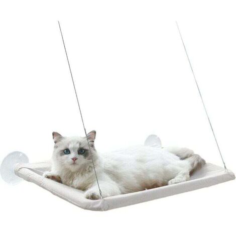 UlisemÉtagère de repos pour chat de sécurité montée sur fenêtre Siège ensoleillé Lits pour chats peu encombrants pour chats d'intérieur
