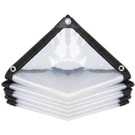Ulisem Bâche Transparente imperméable avec œillets 2 x 2 m Film antigel pour Plantes Fleurs succulentes Film d'isolation Contre Le Froid (1/4)