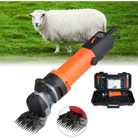 Tondeuse électrique pour moutons, 1200 W 6 vitesses professionnelles réglables et résistantes pour chèvre, lama, cheval, animal de ferme, fourrure, bétail, toilettage d'animaux