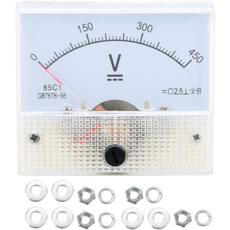 Voltmètre analogique 85C1, voltmètre CC, voltmètre, jauge CC 0-450 V (1/4)