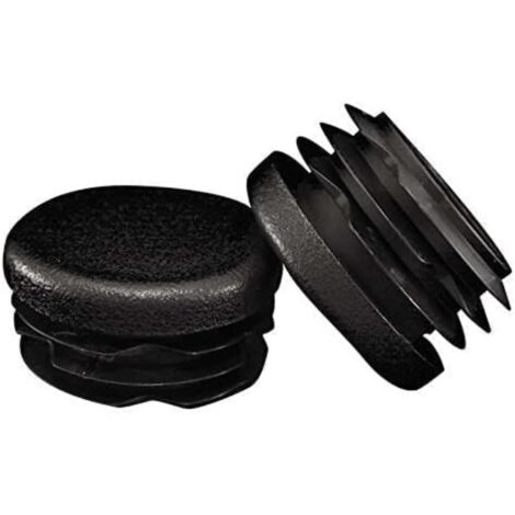 Ulisem Embout Rond à Ailettes en Plastique NOIR pour Pied Tube de Chaise et Table de Dia (1/5)