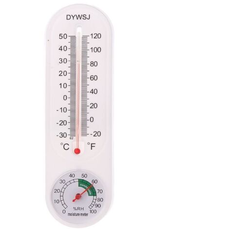 Thermomètre et hygromètre suspendu au mur, pour l'intérieur et l'extérieur, jardin, bureau, enregistreur de température (1/5)