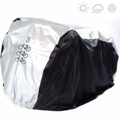 Ulisem – Housse de vélo pour 3 vélos – Étanche en nylon 210T – Protection UV et poussière – Compatible VTT et vélo électrique