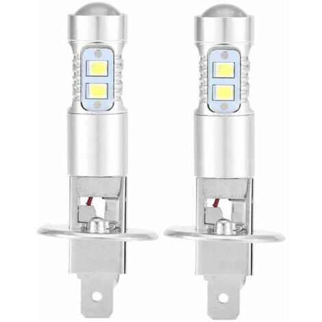 – Ampoules H1 6000K Ultra White 100W – Luminosité 1800LM – Installation facile – Économie d'énergie pour feux de croisement