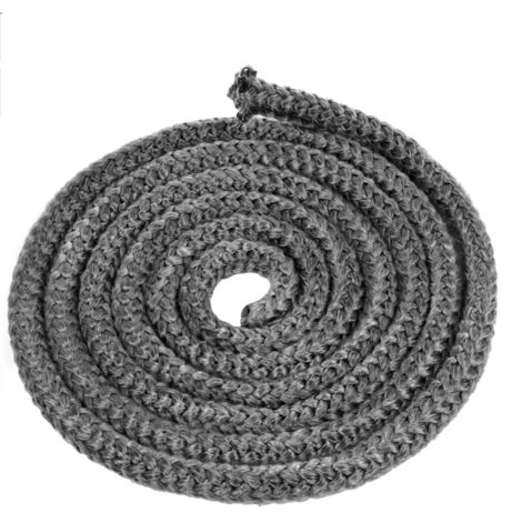 Ulisem – Joint haute température 12mm x 2,5m en fibre de verre – Résistance jusqu'à 600°C – Pour inserts et poêles à bois (1/5)