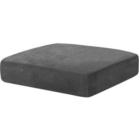 Housse Coussin Canapé Velours, Housse De Coussin Extensible, Universelle Housse Coussin Canape, Housse Assise Canapé Antidérapante, Housse Dossier Canapé, 1 Place, Gris