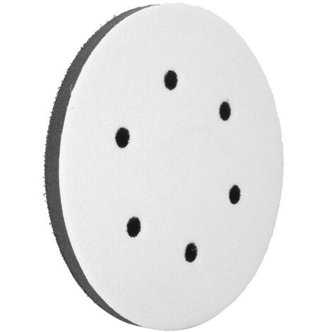Tampon de coussin d'interface de tampon doux de 150 mm de diamètre pour les coussinets de ponçage (6 trous)