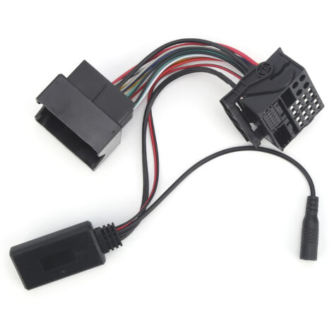 Ej.Life Adaptateur audio Bluetooth 5.0 AUX 12 broches avec microphone Cble de 59,1 pouces pour Opel CD30 CDC40 CD70 (1/5)