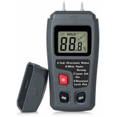 Testeur D'Humidité Du Bois Portable Testeur D'Humidité Lcd Pour Détecteur D'Humidité Du Bois Pour La Mesure De L'Humidité Du Papier De Bois De Chauffage, (1/5)