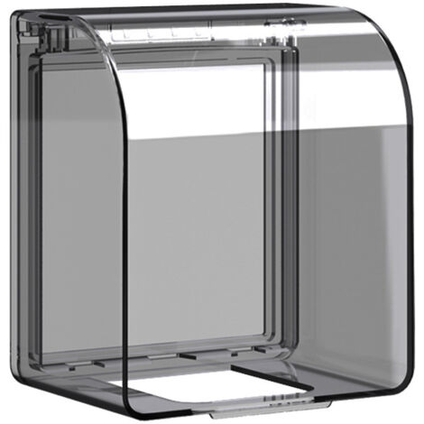 Sollbry – Protection étanche pour prise électrique 86 – Dimensions 12,2 × 10,8 × 7,3 cm – Résistante à l'eau et à la poussière – Pour salles de bains et cuisines
