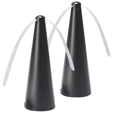 Ventilateur Anti-Mouche, Lot de 2 répulsifs Anti-moustiques sans Utiliser de Produits Chimiques, pour éloigner les mouches et les insectes de la nourriture, pour Camping Salle à Manger Jardin