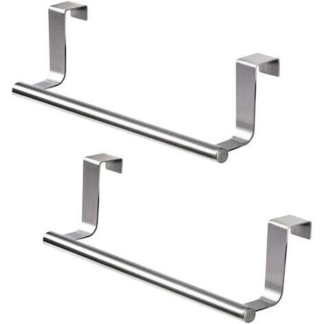 Porte Serviette de Porte 2 Pièces Porte Torchons Porte-Serviettes de Salle de Bain Porte Torchon Cuisine Accroche Torchon Porte Serviette pour Porte sans Perçage Porte-Serviettes de Cuisine (1/5)