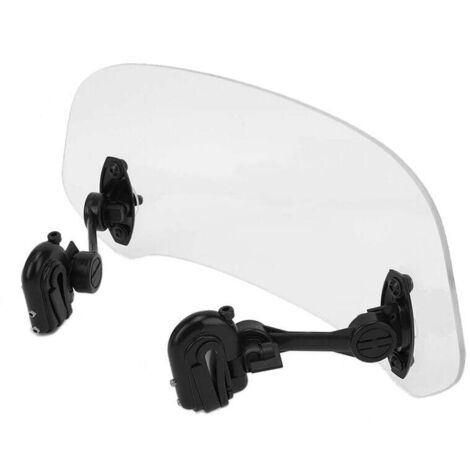 Extension de pare-brise de moto rehausser le pare-brise réglable vent pluie déflecteur d'air ajouter sur l'écran de becquet (transparent) (1/5)