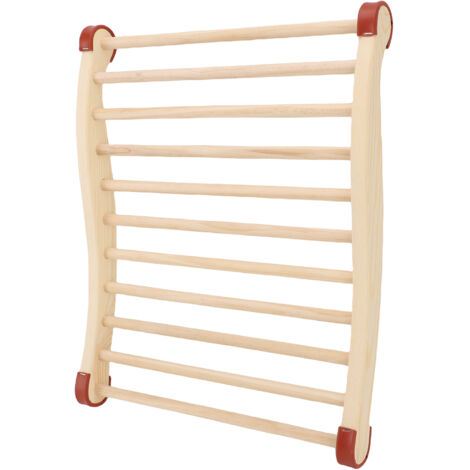 Dossier de sauna amélioré, accessoires de sauna, design en forme de S avec dossier, chaise de sauna, avec coussinets antidérapants, convient (1/5)