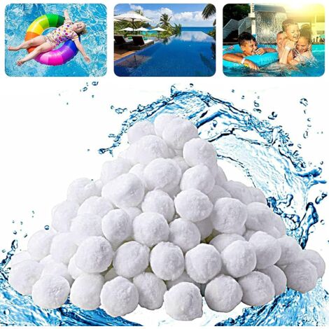Balles filtrantes 500g, balles filtrantes pour piscine, système de filtration à sable, alternative pour 18 kg de sable filtrant, accessoires de rechange pour filtre de piscine, pompe filtrante (1/5)