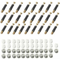 Ferrure D'assemblage 25 Pièces Raccords de Came Connexion 3 en 1 Connecteur de Meuble Raccord Came Connecteur de Meuble Excentrique Raccord pour Épisser Les Meubles Armoires de Table, D'Armoire,